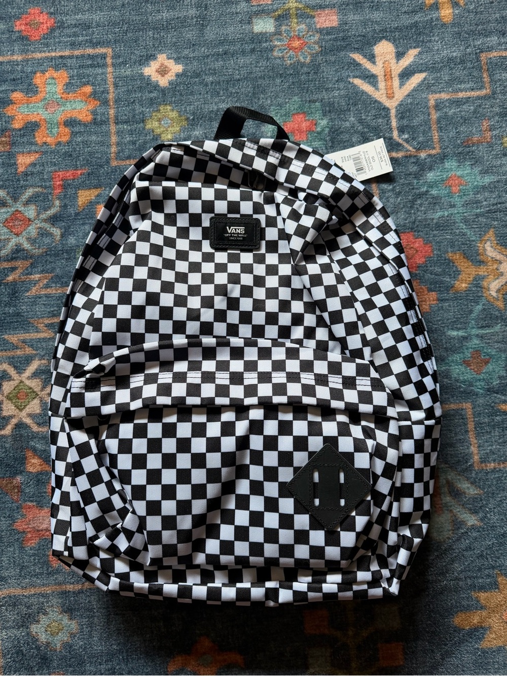 Vans Black and White Checkerboard Backpack